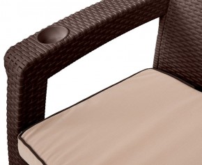 Комплект кресел Yalta Premium Double Seat (Ялта) шоколадный (+подушки под спину) в Березниках - berezniki.mebel24.online | фото 2