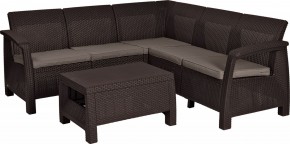 Комплект мебели угловой Корфу Релакс Сет (CORFU II RELAX SET) коричневый в Березниках - berezniki.mebel24.online | фото 2