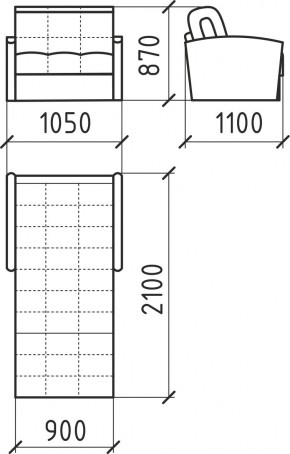 КОРАЛЛ 2 Кресло-кровать КР/КР в Березниках - berezniki.mebel24.online | фото 3
