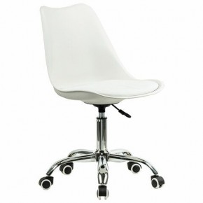 Кресло стул BRABIX "Eames MG-310 CH", хром, пластик белый, экокожа белая, 532923 в Березниках - berezniki.mebel24.online | фото 2