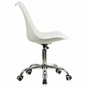 Кресло стул BRABIX "Eames MG-310 CH", хром, пластик белый, экокожа белая, 532923 в Березниках - berezniki.mebel24.online | фото 3