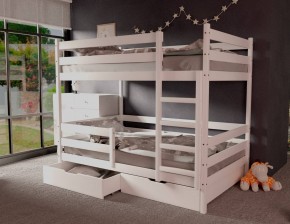 Кровать двухъярусная без крыши 80*190 Белый в Березниках - berezniki.mebel24.online | фото