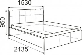 Кровать Изабелла с латами Newtone cacao 1600x2000 в Березниках - berezniki.mebel24.online | фото 5