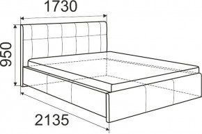 Кровать Изабелла с латами Newtone cacao 1600x2000 в Березниках - berezniki.mebel24.online | фото 6