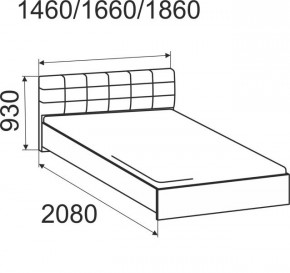 Кровать Лита с подъемным механизмом 1400*2000 в Березниках - berezniki.mebel24.online | фото 4