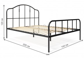 Кровать Милена 140х200 черная в Березниках - berezniki.mebel24.online | фото