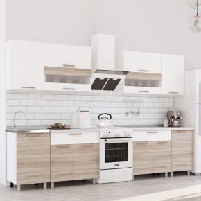 Кухня Айсбери 2.4 м (Белый/Дуб Сонома) в Березниках - berezniki.mebel24.online | фото