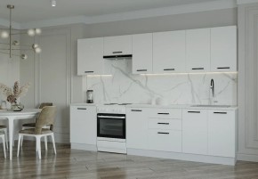 Кухонный гарнитур Белый Глянец 3000 (Стол. 38мм) в Березниках - berezniki.mebel24.online | фото
