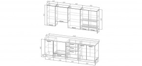 Кухонный гарнитур Каппучино 2400 h950 (Стол. 26мм) в Березниках - berezniki.mebel24.online | фото 2