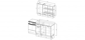 Кухонный гарнитур Меренга  1200 (Стол. 38мм) в Березниках - berezniki.mebel24.online | фото 2