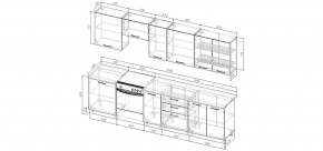 Кухонный гарнитур Смоки 3000 (Стол. 26мм) в Березниках - berezniki.mebel24.online | фото 2