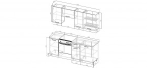 Кухонный гарнитур Старое Дерево 2000 (Стол. 26мм) в Березниках - berezniki.mebel24.online | фото 2