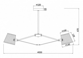 Люстра на штанге Freya Gino FR5108PL-08CH в Березниках - berezniki.mebel24.online | фото 3