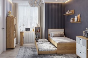 МИЛАН Спальня (Дуб Золотой/Белый матовый) в Березниках - berezniki.mebel24.online | фото 46