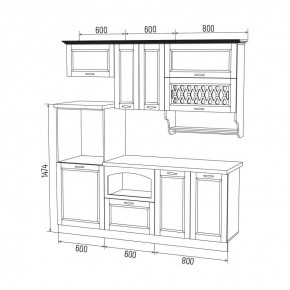 МИЛАНО Кухонный гарнитур 2,0 м Компоновка №3 в Березниках - berezniki.mebel24.online | фото 6