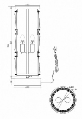 Настольная лампа декоративная Maytoni Puntes MOD043TL-02CH в Березниках - berezniki.mebel24.online | фото 4