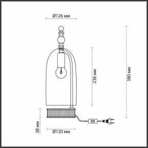 Настольная лампа декоративная Odeon Light Bell 4892/1T в Березниках - berezniki.mebel24.online | фото 6