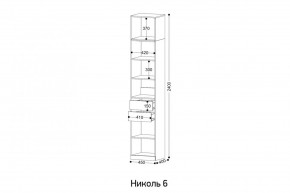 НИКОЛЬ 6 Пенал в Березниках - berezniki.mebel24.online | фото 2