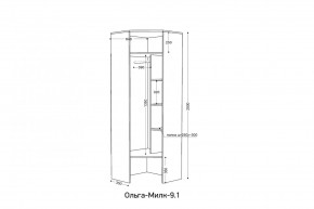 ОЛЬГА-МИЛК 9.1 Шкаф угловой без зеркала в Березниках - berezniki.mebel24.online | фото 2