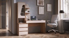 ПИФАГОР Стол компьютерный (дуб вотан/кашемир) в Березниках - berezniki.mebel24.online | фото