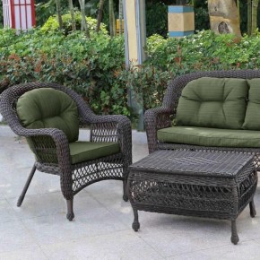 Плетеный комплект для отдыха LV-520BG Brown/Green в Березниках - berezniki.mebel24.online | фото 3