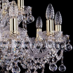 Подвесная люстра Bohemia Ivele Crystal 1411 1411/10+5/240/G/Balls в Березниках - berezniki.mebel24.online | фото 2
