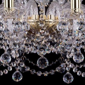 Подвесная люстра Bohemia Ivele Crystal 1411 1411/10+5/240/G/Balls в Березниках - berezniki.mebel24.online | фото 3