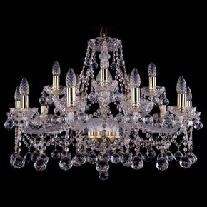 Подвесная люстра Bohemia Ivele Crystal 1413 1413/10+5/300/G/Balls в Березниках - berezniki.mebel24.online | фото