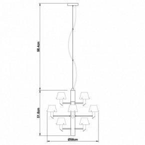 Подвесная люстра Divinare Albero 1680/02 LM-12 в Березниках - berezniki.mebel24.online | фото 4