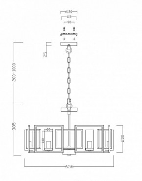 Подвесная люстра Maytoni Bowi H009PL-06G в Березниках - berezniki.mebel24.online | фото 4