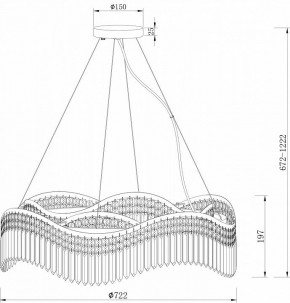 Подвесная люстра Maytoni Gracia DIA201PL-10G в Березниках - berezniki.mebel24.online | фото 4