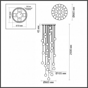 Подвесная люстра Odeon Light Jemstone 5084/120L в Березниках - berezniki.mebel24.online | фото 4