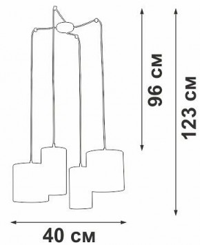 Подвесная люстра Vitaluce V3089 V3089-1/4S в Березниках - berezniki.mebel24.online | фото 5