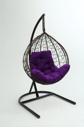 Подвесное кресло Бароло (коричневый/фиолетовый) в Березниках - berezniki.mebel24.online | фото
