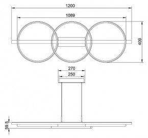 Подвесной светильник Arte Lamp Fluido A3913SP-24BK в Березниках - berezniki.mebel24.online | фото 3