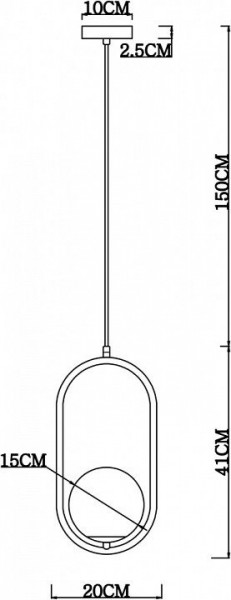 Подвесной светильник Arte Lamp Matisse A7745SP-1AB в Березниках - berezniki.mebel24.online | фото 4