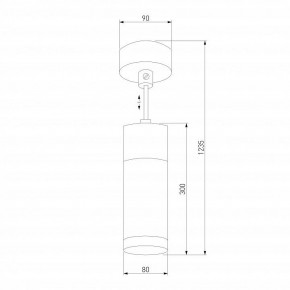 Подвесной светильник Eurosvet Double Topper 50135/1 LED хром/черный в Березниках - berezniki.mebel24.online | фото 4