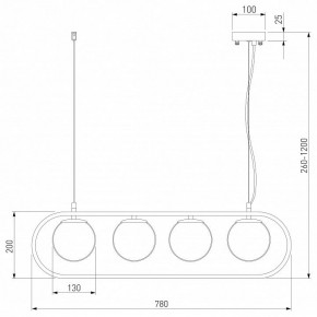 Подвесной светильник Eurosvet Ringo 50089/4 хром в Березниках - berezniki.mebel24.online | фото 3
