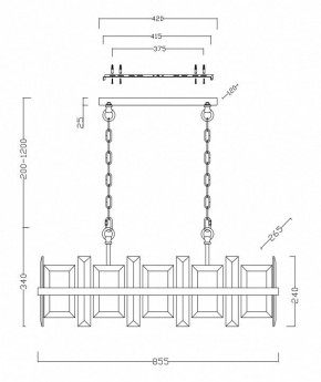 Подвесной светильник Maytoni Cerezo MOD201PL-08N в Березниках - berezniki.mebel24.online | фото 4