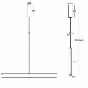 Подвесной светильник Maytoni Supersymmetry P096PL-L11BK1 в Березниках - berezniki.mebel24.online | фото 4