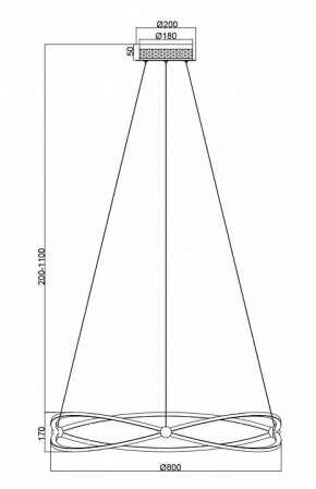 Подвесной светильник Maytoni Weave MOD062PL-L56CH3K в Березниках - berezniki.mebel24.online | фото 5