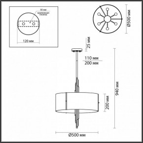 Подвесной светильник Odeon Light Margaret 5415/6 в Березниках - berezniki.mebel24.online | фото 4