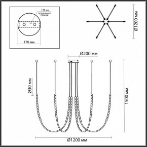 Подвесной светильник Odeon Light Monella 6639/70L в Березниках - berezniki.mebel24.online | фото 4