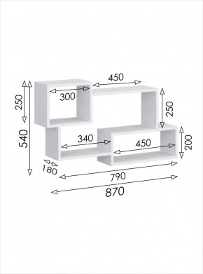Полка навесная 3 Париж в Березниках - berezniki.mebel24.online | фото 3