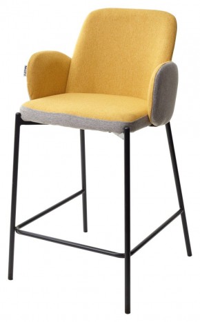 Полубарный стул NYX (H=65cm) VF106 желтый / VF120 серый М-City в Березниках - berezniki.mebel24.online | фото 1