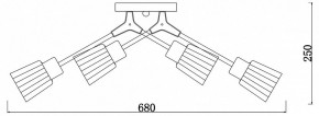 Потолочная люстра Escada Felicia 1137/6P в Березниках - berezniki.mebel24.online | фото 3