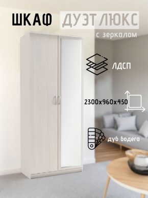 Шкаф 2-х створчатый Дуэт Люкс с зеркалом в Березниках - berezniki.mebel24.online | фото 5