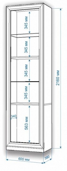 Шкаф для белья Нобиле ВтВ-ФГД-ФГК в Березниках - berezniki.mebel24.online | фото 3