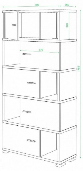 Шкаф комбинированный Домино СБ-30/5 в Березниках - berezniki.mebel24.online | фото 2
