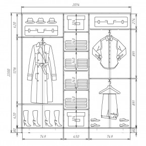 Шкаф-купе ХИТ 22-4-20-151 (420) в Березниках - berezniki.mebel24.online | фото 2